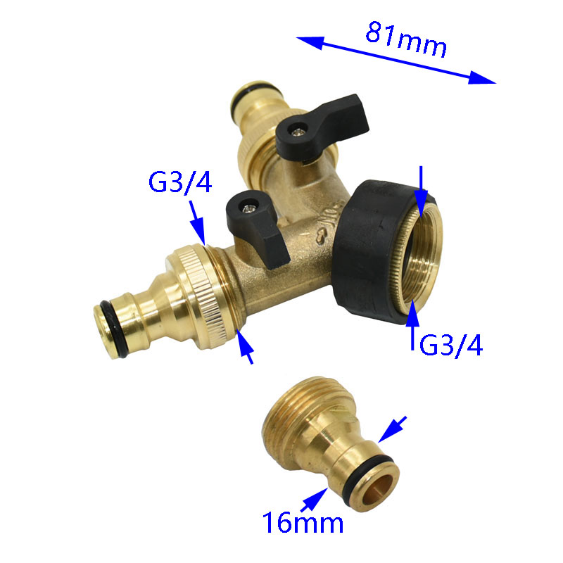 Brass 3/4' Female 2 Way Tap Wa - Spoke Nipple Brass ulasan dan harga